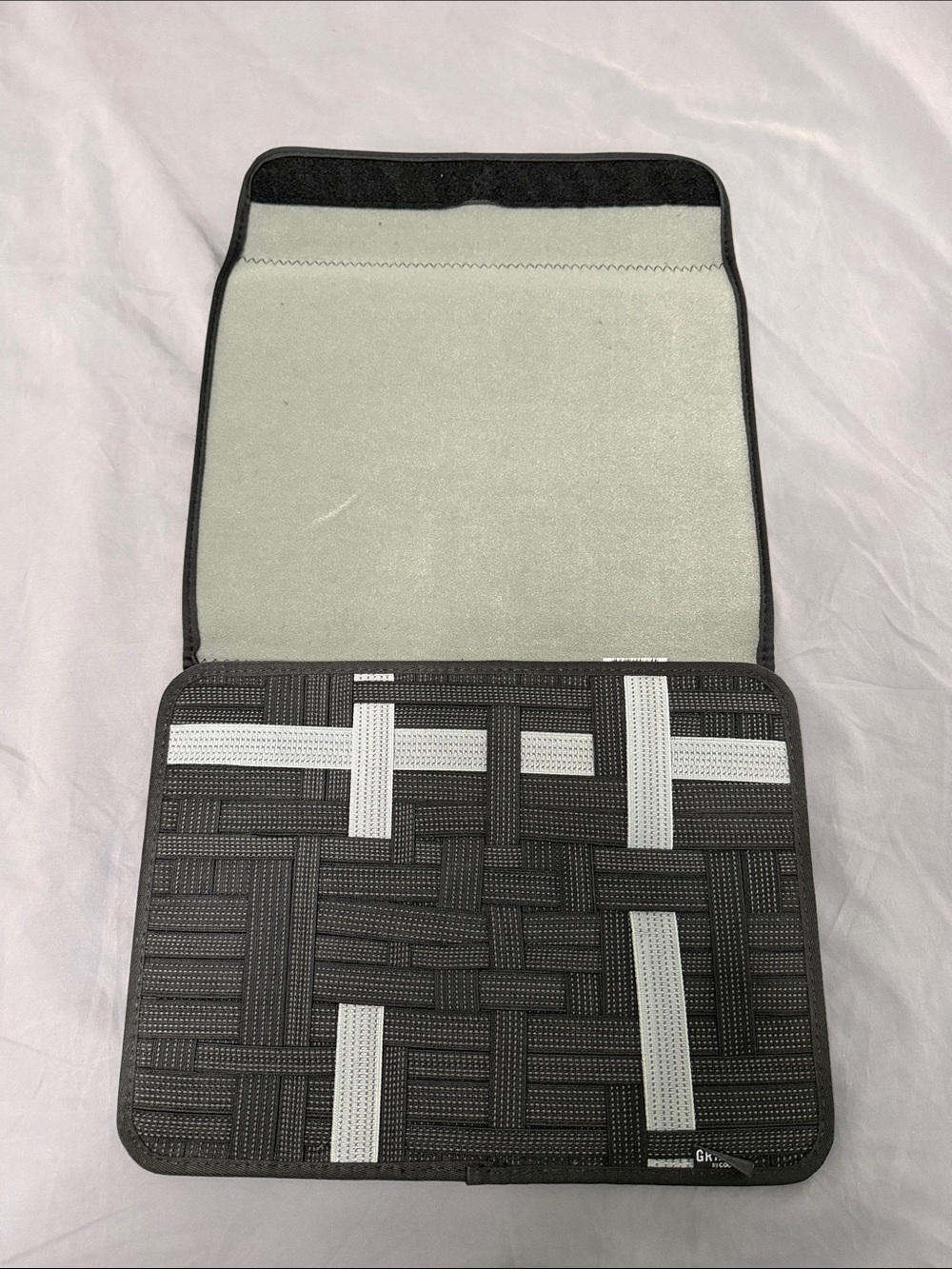 Black Tablet Sleeve Case with Elastic Straps